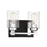 Savoy House Redmond 2Lt Bathroom Vanity Light, Black/ Chrome