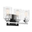 Savoy House Redmond 3Lt Bathroom Vanity Light, Black/ Chrome