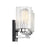 Savoy House Redmond 4Lt Bathroom Vanity Light, Black/ Chrome