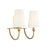 Savoy House Cameron 2-Light Bathroom Vanity Light, Warm Brass
