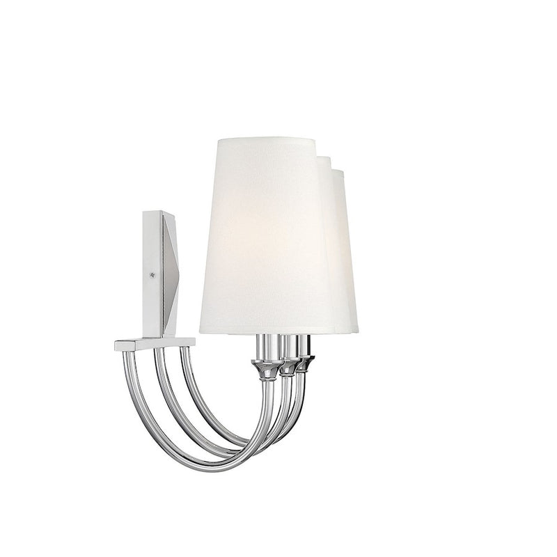 Savoy House Cameron 3Lt Bathroom Vanity Light, Nickel