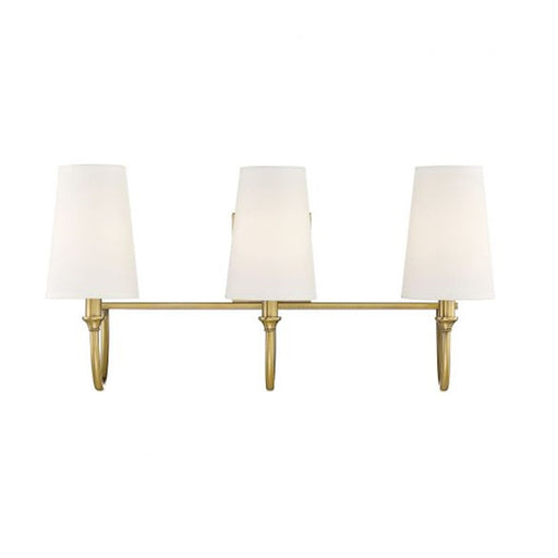 Savoy House Cameron 3-Light Bathroom Vanity Light, Warm Brass - 8-2542-3-322