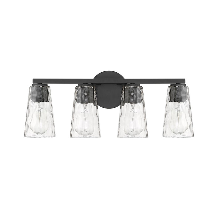 Savoy House Gordon 4-Light Bathroom Vanity Light, Matte Black