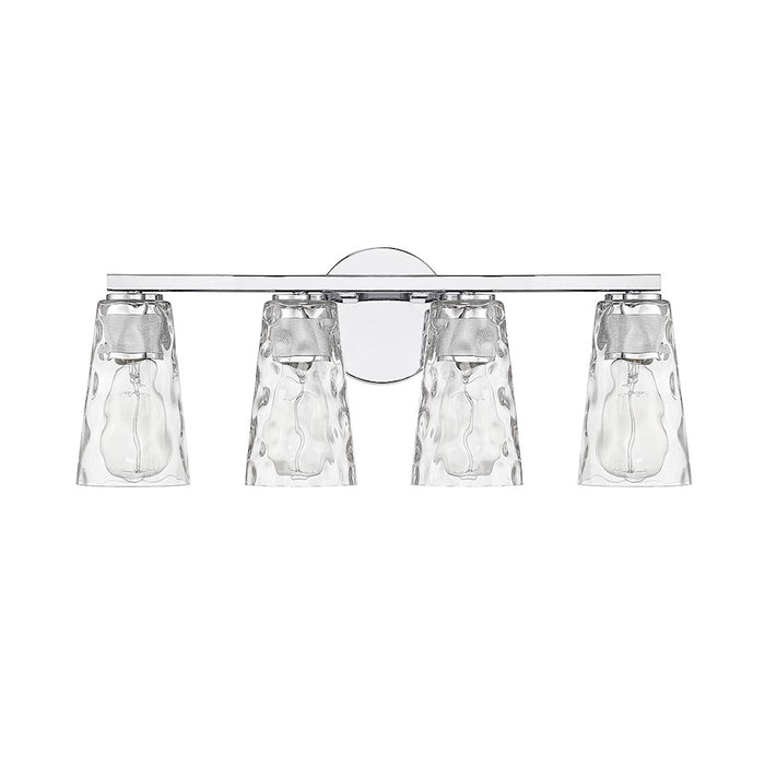 Savoy House Gordon 4-Light Bathroom Vanity Light, Chrome