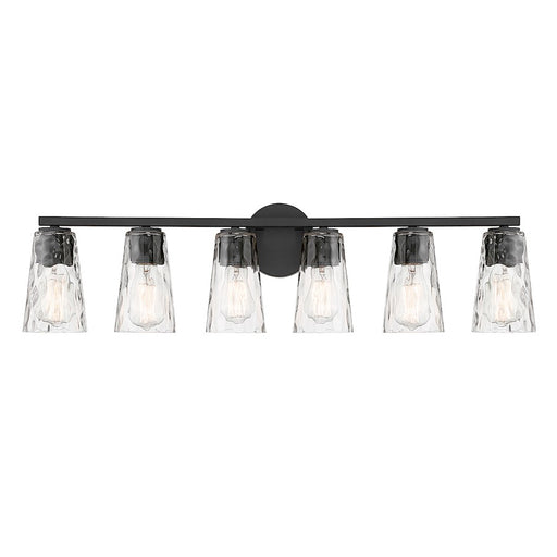 Savoy House Gordon 6-Light Bathroom Vanity Light, Matte Black - 8-2603-6-BK