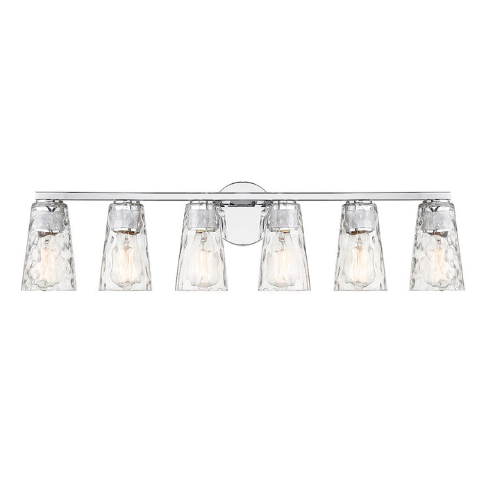 Savoy House Gordon 6-Light Bathroom Vanity Light, Chrome - 8-2603-6-CH