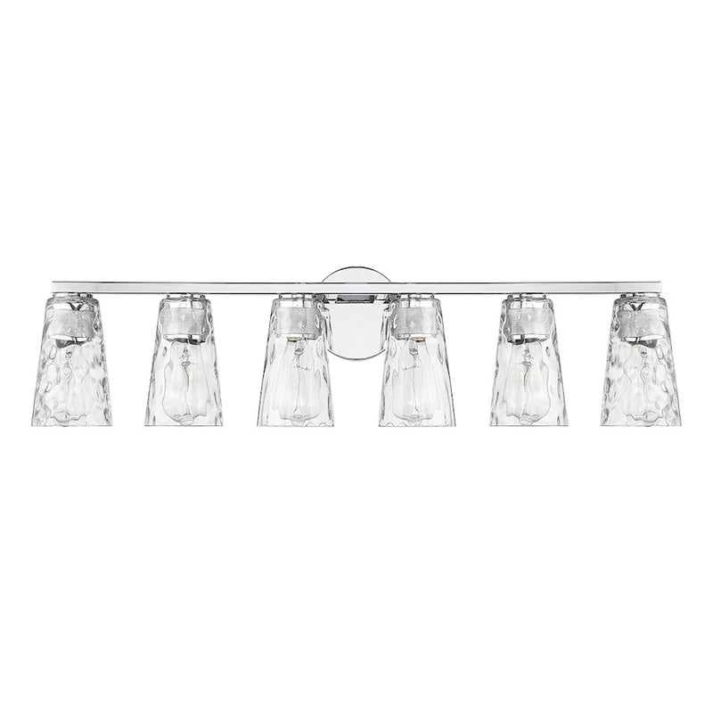 Savoy House Gordon 6-Light Bathroom Vanity Light, Chrome