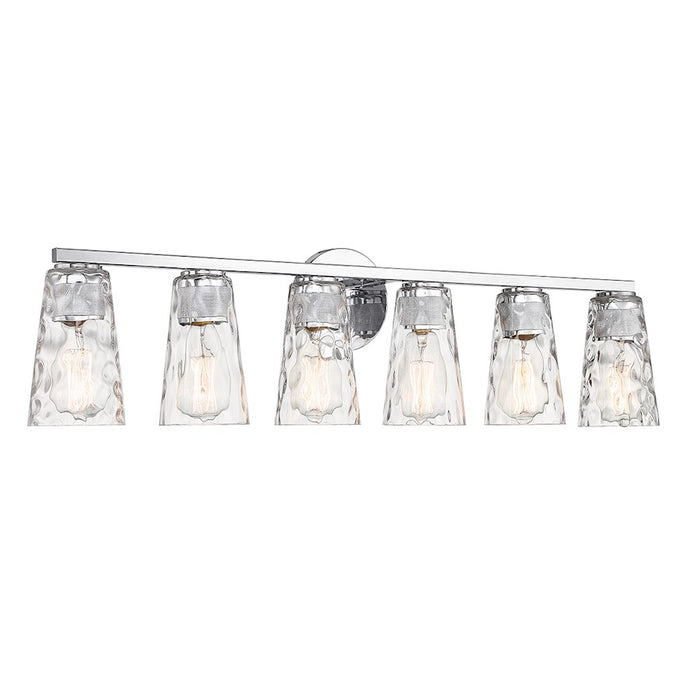 Savoy House Gordon 6-Light Bathroom Vanity Light, Chrome