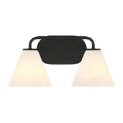 Savoy House Blair 2-Light Bathroom Vanity Light, Matte Black - 8-2988-2-BK