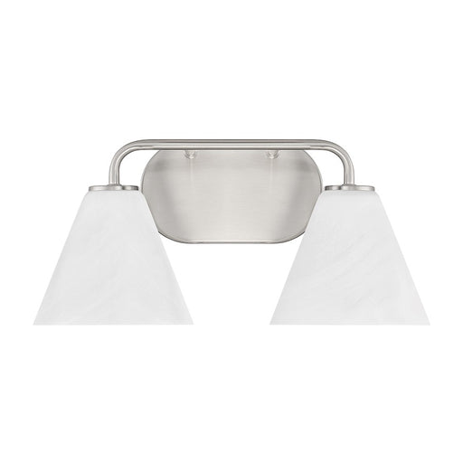 Savoy House Blair 2-Light Bathroom Vanity Light, Satin Nickel