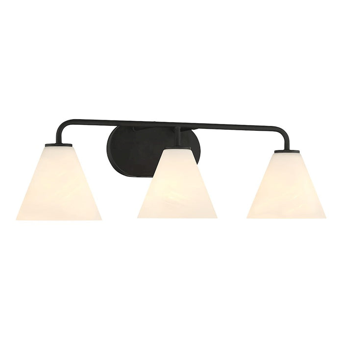 Savoy House Blair 3-Light Bathroom Vanity Light, Matte Black