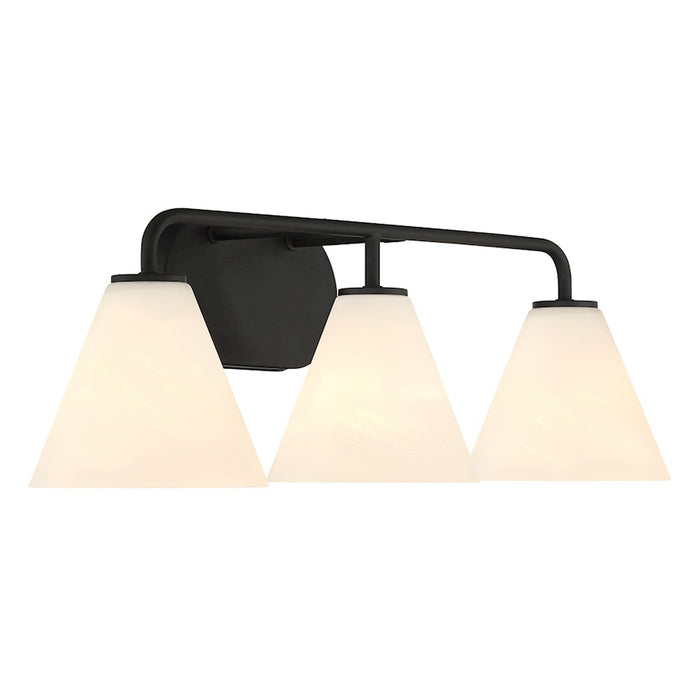 Savoy House Blair 3-Light Bathroom Vanity Light, Matte Black