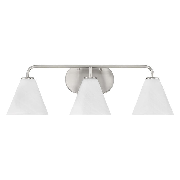 Savoy House Blair 3-Light Bathroom Vanity Light, Satin Nickel