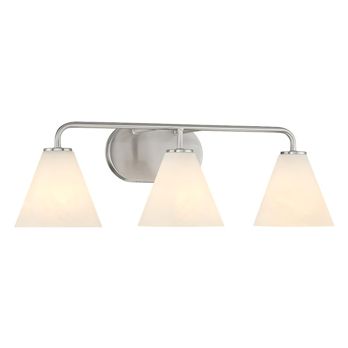 Savoy House Blair 3-Light Bathroom Vanity Light, Satin Nickel