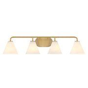 Savoy House Blair 4-Light Bathroom Vanity Light, Warm Brass - 8-2988-4-322