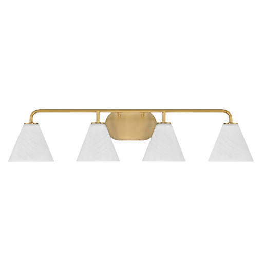 Savoy House Blair 4-Light Bathroom Vanity Light, Warm Brass
