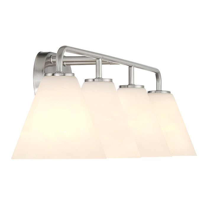 Savoy House Blair 4-Light Bathroom Vanity Light, Satin Nickel