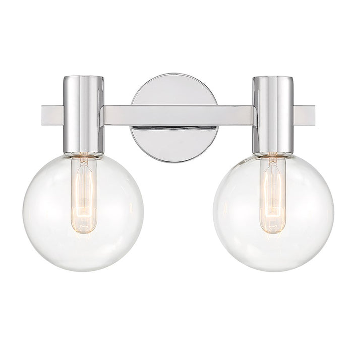 Savoy House Wright 2-Light Bathroom Vanity Light, Chrome - 8-3076-2-11