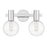 Savoy House Wright 2-Light Bathroom Vanity Light, Chrome