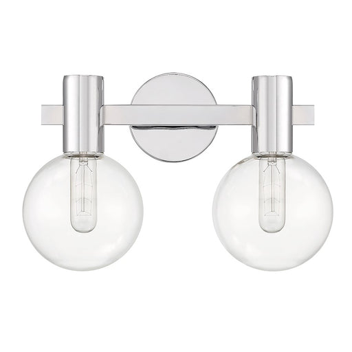 Savoy House Wright 2-Light Bathroom Vanity Light, Chrome