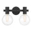 Savoy House Wright 2-Light Bathroom Vanity Light, Matte Black - 8-3076-2-BK