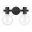 Savoy House Wright 2-Light Bathroom Vanity Light, Matte Black