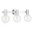 Savoy House Wright 3-Light Bathroom Vanity Light, Chrome