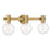 Savoy House Wright 3-Light Bathroom Vanity Light, Warm Brass