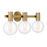 Savoy House Wright 3-Light Bathroom Vanity Light, Warm Brass