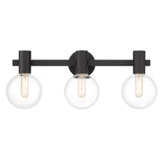 Savoy House Wright 3-Light Bathroom Vanity Light, Matte Black - 8-3076-3-BK