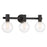 Savoy House Wright 3-Light Bathroom Vanity Light, Matte Black