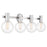 Savoy House Wright 4-Light Bathroom Vanity Light, Chrome