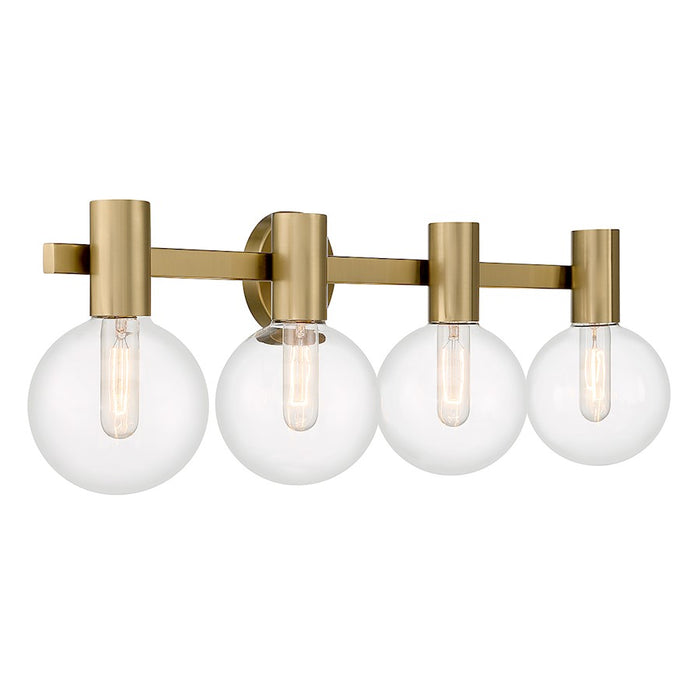 Savoy House Wright 4-Light Bathroom Vanity Light, Warm Brass