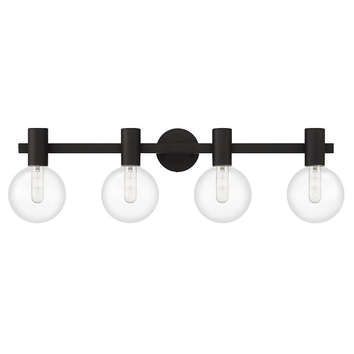 Savoy House Wright 4-Light Bathroom Vanity Light, Matte Black