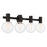 Savoy House Wright 4-Light Bathroom Vanity Light, Matte Black