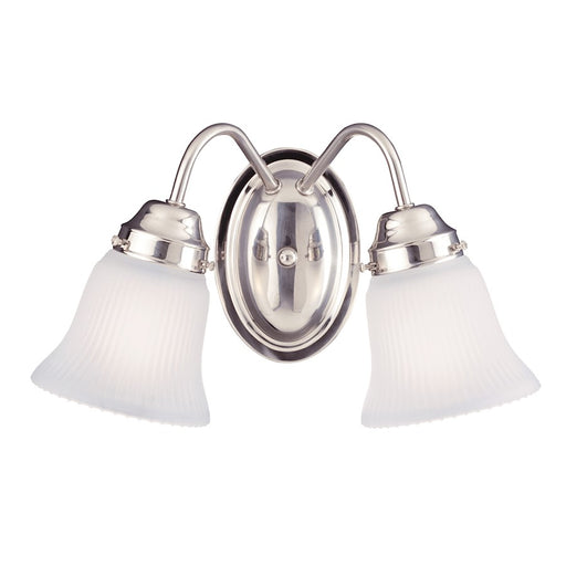 Savoy House Brighton 2-Light Bathroom Vanity Light, Satin Nickel - 8-3280-2-SN