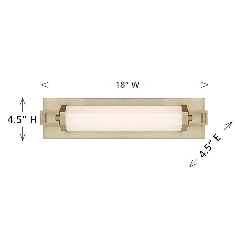 Savoy House Parker 18" Bath Sconce, Noble Brass