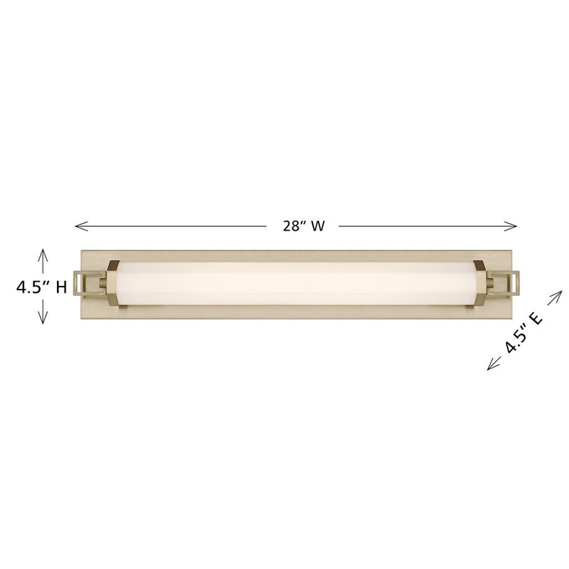 Savoy House Parker 28" Bath Sconce, Noble Brass