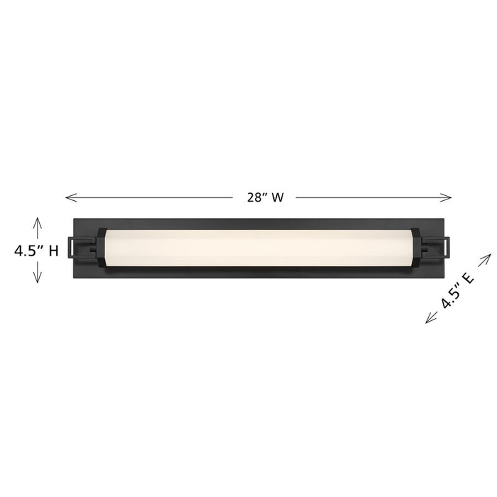 Savoy House Parker 28" Bath Sconce, Black Lustre