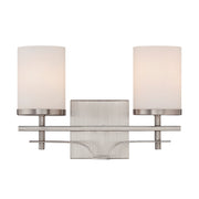 Savoy House Colton 2-Light Bathroom Vanity Light, Satin Nickel - 8-338-2-SN