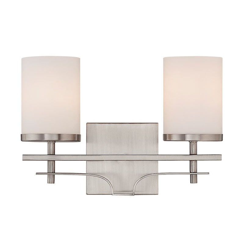 Savoy House Colton 2-Light Bathroom Vanity Light, Satin Nickel