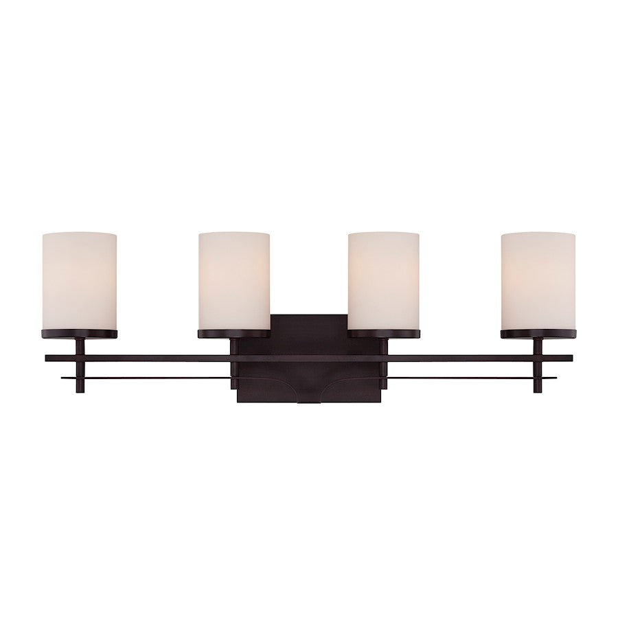 Savoy House Colton 4-Light Bathroom Vanity Light, English Bronze - 8-338-4-13