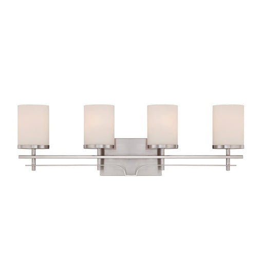 Savoy House Colton 4-Light Bathroom Vanity Light, Satin Nickel - 8-338-4-SN