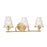 Savoy House Candler 3-Light Bathroom Vanity Light, Warm Brass