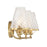 Savoy House Candler 3-Light Bathroom Vanity Light, Warm Brass