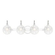 Savoy House Addison 4 Light Bath, Polished Chrome/Clear Starburst - 8-3981-4-11