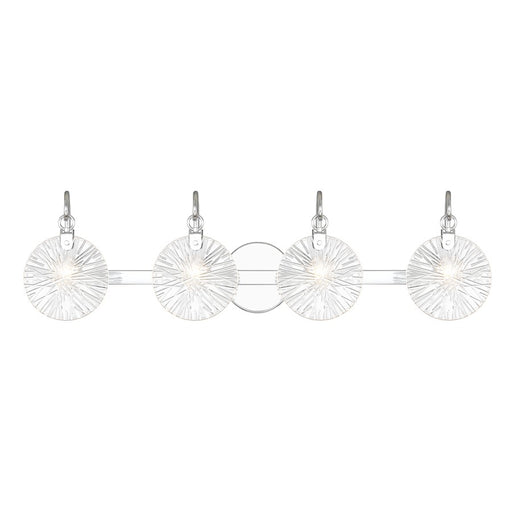 Savoy House Addison 4-Light Bathroom Vanity Light, Polished Chrome - 8-3981-4-11