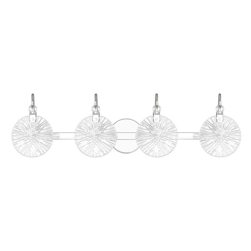 Savoy House Addison 4 Light Bath, Polished Chrome/Clear Starburst