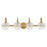 Savoy House Addison 4-Light Bathroom Vanity Light, Warm Brass