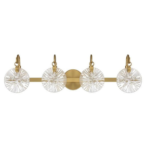 Savoy House Addison 4-Light Bathroom Vanity Light, Warm Brass